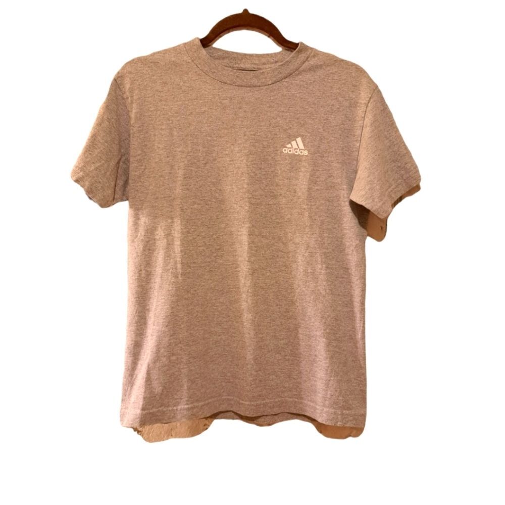 Adidas Grey Classic Short Sleeve Minimalist Tee Sz S